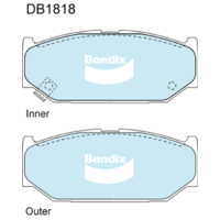 BENDIX DB1818GCT FRONT BRAKE PADS FOR SUZUKI SWIFT EZ FZ 2005 - 2017