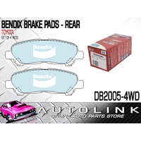 Bendix DB2005/4WD Brake Pads 4WD Rear for Toyota Kluger GSU Models 2007-2014