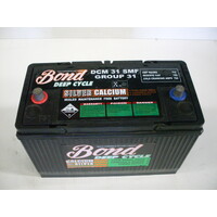BOND BATTERY GROUP 31 DCM31SMF DEEP CYCLE FOR 4WD & CARAVAN CHARGE & DISCHARGED