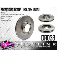 FRONT DISC BRAKE ROTOR FOR HOLDEN RODEO R7 R9 2.6lt 2.8lt 1996 - ON DR033 x1