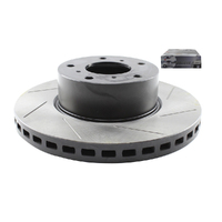 Protex DR040GL Groove Slotted Front Disc Brake Rotor Left for Holden VT VX VY VZ