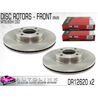 PROTEX FRONT DISC ROTORS FOR MITSUBISHI COLT RG HATCH & WAGON 2004-18 DR12620 x2