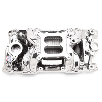 EDELBROCK ED75014 RPM AIR GAP ENDURA FINISH INTAKE MANIFOLD FOR CHEV SB V8