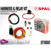 SPAL EF3690 WIRING HARNESS & RELAY FUSE KIT WITH TEMP SWITCH FOR SPAL FANS 