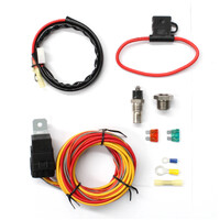 SPAL EF3692 WIRING HARNESS & RELAY FUSE KIT WITH TEMP SWITCH FOR SPAL FANS 