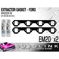 Extractor Gaskets for Ford V8 Windsor 221ci 260ci 289ci 302ci 351ci x2