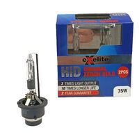 Exelite EXD2R D2R Hid 35w 6000K Headlight Globes Twin Pack
