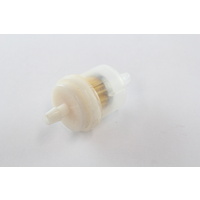 MINI PLASTIC FUEL FILTER 6mm STRAIGHT FOR SMALL ENGINES MOWERS BIKE BOAT F19 x1