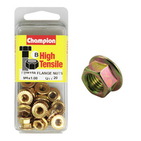 Champion FBM159 High Tensile Flange Head Nuts M6 x 1.0 Pack of 20