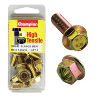 Champion FBM45 High Tensile Flange Bolts & Nuts M8 x 1.25 x 16mm Pack of 5