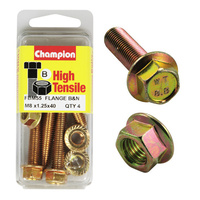 Champion FBM55 High Tensile Flange Bolts & Nuts M8 x 1.25 x 40mm Pack of 4