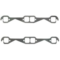 Felpro FE1405 Steel Exhaust Gaskets for Small Block Chev V8 Square Large Ports