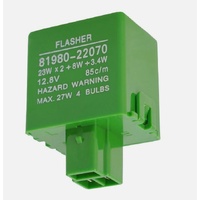 Nice FL201 Electric Flasher Unit 3 Pin 12V for Toyota Models 81980-22070