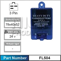 Nice FL504 Electric Flasher Unit 3 Pin 24V Right Angle Plug
