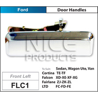 NICE FLC1 DOOR HANDLE CHROME LEFT HAND FRONT FOR FORD FALCON XD XE XF