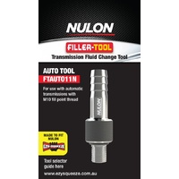 NULON FTAUTO11N TRANSMISSION FLUID FILLER CHANGE TOOL FOR M10 THREAD