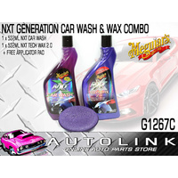 MEGUIARS NXT WASH & WAX COMBO SET WITH APPLICATOR - SHOWROOM FINISH FOR YOUR CAR