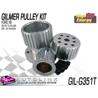 GILMER PULLEY KIT FOR FORD 289-351 WINDSOR V8 FALCON XR XT XW XY (NO A/C & P/S)
