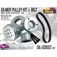 GILMER PULLEY KIT & BELT FOR SMALL BLOCK CHEV 327 350 V8 BIG BLOCK 454 CHEV V8 