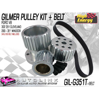 GILMER PULLEY KIT & BELT FOR FORD 302 351 CLEVELAND V8 FALCON 1973-1982