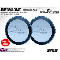 GREAT WHITES POLYCARBONATE LENS COVERS BLUE FOR 170 SERIES LIGHTS GWA0004 x2