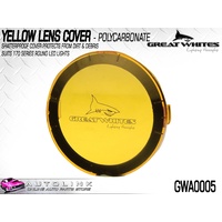 GREAT WHITES POLYCARBONATE LENS COVER YELLOW FOR 170 SERIES LIGHTS GWA0005 x1