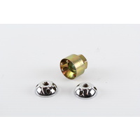 GREAT WHITES LED DRIVING LIGHT ANTI THEFT LOCK NUTS M8 x 1.25mm PAIR WITH KEY