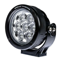 Great Whites 7 Led Round Driving Light 9/32V Waterproof Up To 3mt GWR5073