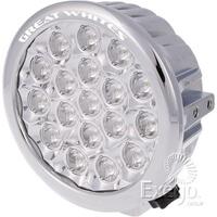 Great Whites GWR5181CHROME LED Driving Lights Round 18 x 5W Polycarbonate x2