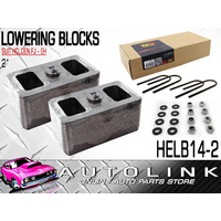 HIGH ENERGY HELB14-2 LOWERING BLOCK KIT 2" FOR EARLY HOLDEN FJ FE FC FB EK EJ EH