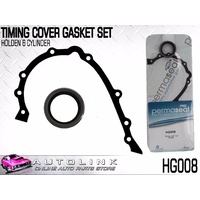PERMASEAL TIMING COVER GASKET SET FOR HOLDEN HQ HJ HX HZ WB 6CYL 1971-1985