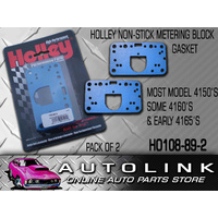 HOLLEY HO108-89-2 NON STICK METERING BLOCK GASKET BLUE 4150 4160 4165 2300 2PK