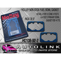 HOLLEY HO108-92-2 NON STICK FUEL BOWL GASKETS BLUE 4165 4150 4160 4175 2PK