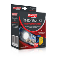 PHILIPS INVISION HRK01 PRO HEADLIGHT LAMP RESTORATION KIT RESTORE PLASTIC LENSES