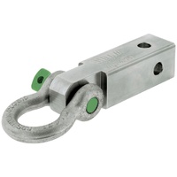 Hulk HU1031 Recovery Tow Bar 50mm Hitch 4.75T x 185mm W/ Galvanized Bow Shackle