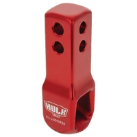 Hulk HU218 Alloy Recovery Hitch Red 5000kg Load Limit for Soft Shackle Inc Case