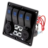Hulk 4x4 HU7060B 4 Way Switch Panel With 50a Plugs Acc Power Socket & Usb