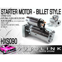 STARTER MOTOR BILLET STYLE FOR SMALL BIG BLOCK CHEV INLINE MOUNTING MANUAL AUTO