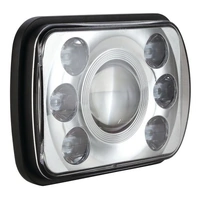 Ignite IHL200SC Rectangle High Low LED Head Light Chrome Face 65 Watt 200 x 142mm