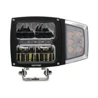Ignite IHL4BI Square 150mm High Low LED Head Light + Indicator Black Face 60Watt