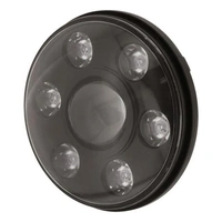 Ignite IHL7RB Round High Low LED Head Light Black Face 65 Watt 7" or 178mm