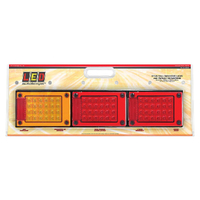 Jumbo Led Trailer Tail Light Rear Combination Lamp 12V & 24V Volt J3BARRM Pair