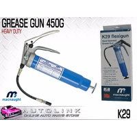 MACNAUGHT GREASE GUN 450G HEAVY DUTY GRADE 230MM HIGH PRESSURE HOSE EXT K29