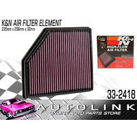 K&N AIR FILTER ELEMENT FOR VOLVO S80, V70, S60, XC70 & XC60 2008-2013 #33-2418