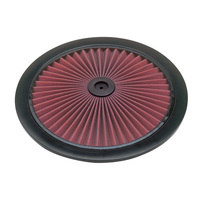 K&N 14" X-STREAM AIR FILTER TOP LID PLATE BLACK - HIGH FLOW & WASHABLE KN66-1401