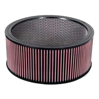K&N Air Filter Element Round 14″ Diameter 6″ Height for 14″ Chrome Air Cleaner