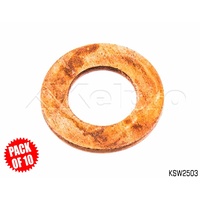 KELPRO 12mm COPPER SUMP PLUG WASHERS KSW2503 PACK OF 10 