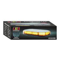 LED LB246ACMM 12/24V Amber Emergency Mini Light Bar 18 Flash Patterns Magnetic