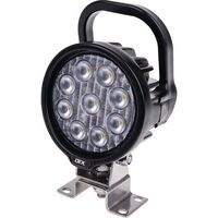 OEX LLX08203HS Round Work Light With Handle Bracket & Switch 9 LED