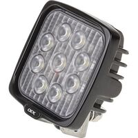 Oex LLX08205 Square 9 LED Flood Work Light 12 or 24 Volt Alloy Body 3152 Lumens